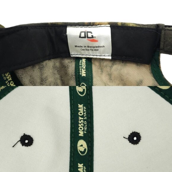 Mossy Oak Field Staff Ole Miss Rebels Camo Strapback Cap Trucker Baseball Hat - Picture 8 of 15